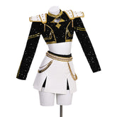 Kpop Demon Hunters Zoey Cosplay Costume Black Golden Dance Suit Halloween Fancy Outfit ACcosplay